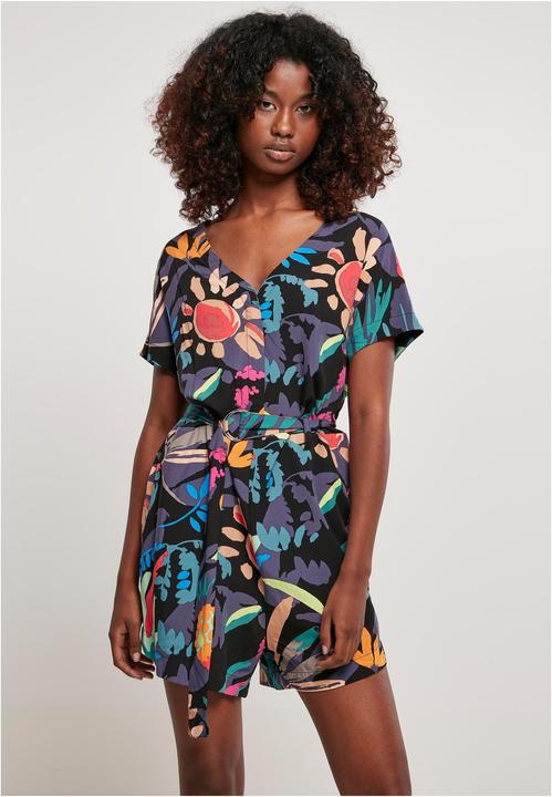Produktbild Urban Classics Ladies Short Viscose Belt Jumpsuit (5XL)