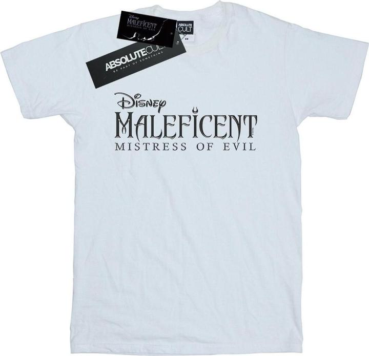 Actual product image Disney Womens/Ladies Maleficent Mistress Of Evil Logo Cotton Boyfriend T-Shirt (4XL)