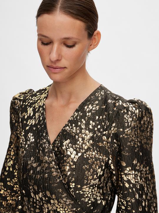 Produktbild Selected Femme Metallic Jacquard Minikleid (38)