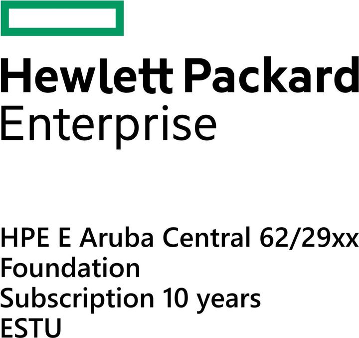 Produktbild HPE E Aruba Central 62/29xx, Foundation Subscription, 10 years, E-STU