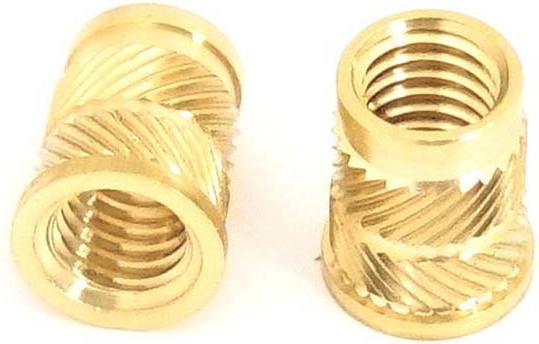 Produktbild Rs Pro Gewindeeinsatz Messing, M6 x 12.7mm, Flansch-Ø 9.5 (M6)