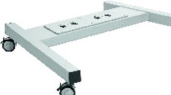 Actual product image Vogels PFT 8530 Display trolley foot large, up to 160kg, silver (Mounting- / Adapterplates)