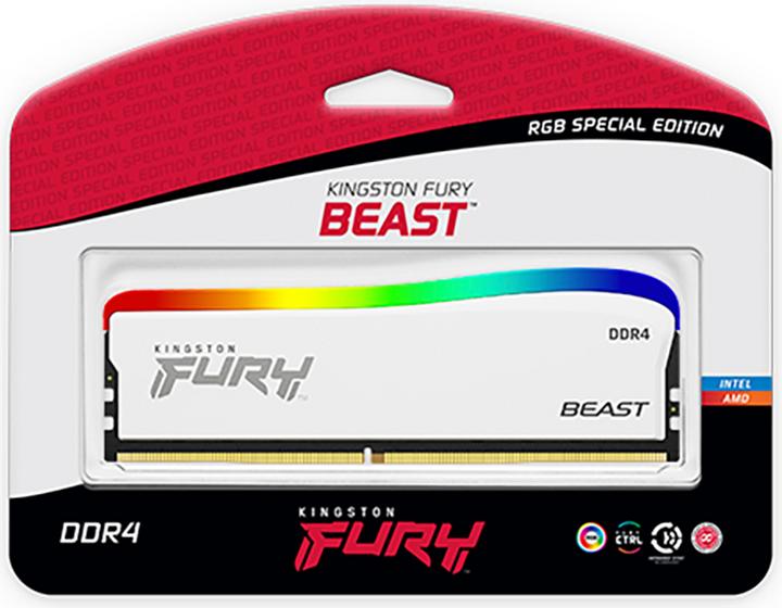 Image du produit Kingston FURY Beast RGB SE (1 x 8GB, 3600 MHz, RAM DDR4, DIMM)