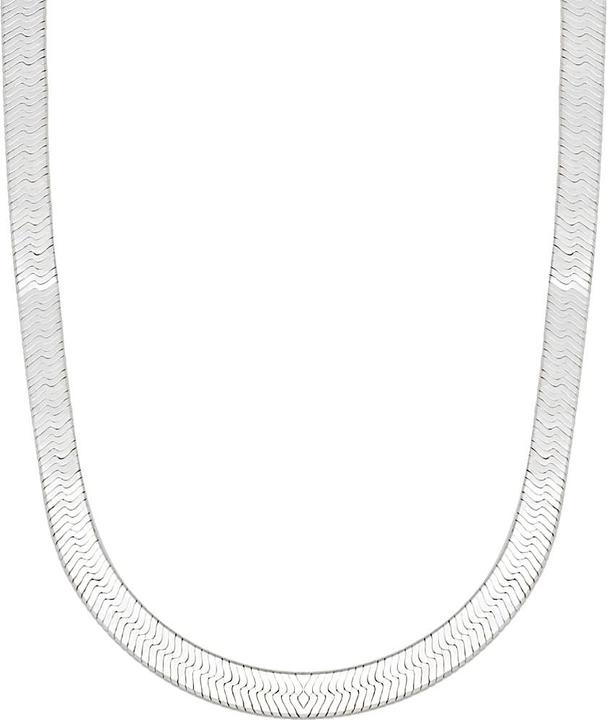 Candy Halskette Herringbone XL, 925 Sterling Silber (925 Sterling Silber, 42 cm)