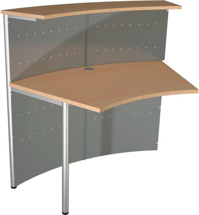 Kerkmann Genua add-on counter beech, silver 118.0 x 70.0 x 115.0 cm
