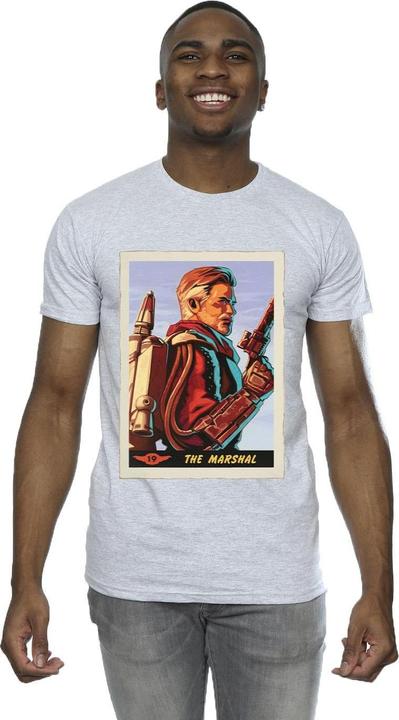 Actual product image Star Wars Mens The Mandalorian The Marshal T-Shirt (S)