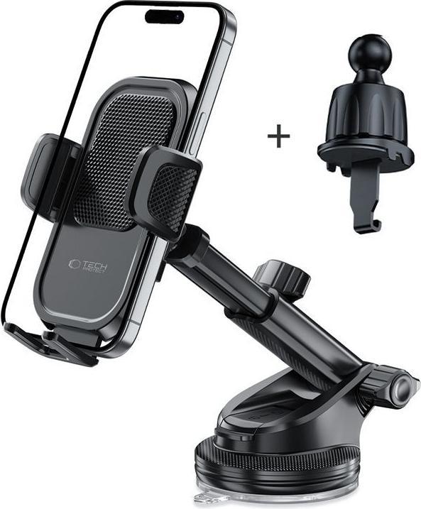 Produktbild Tech-Protect V8 Car Holder for Dashboard, Windshield or Air Vent Mount - Black