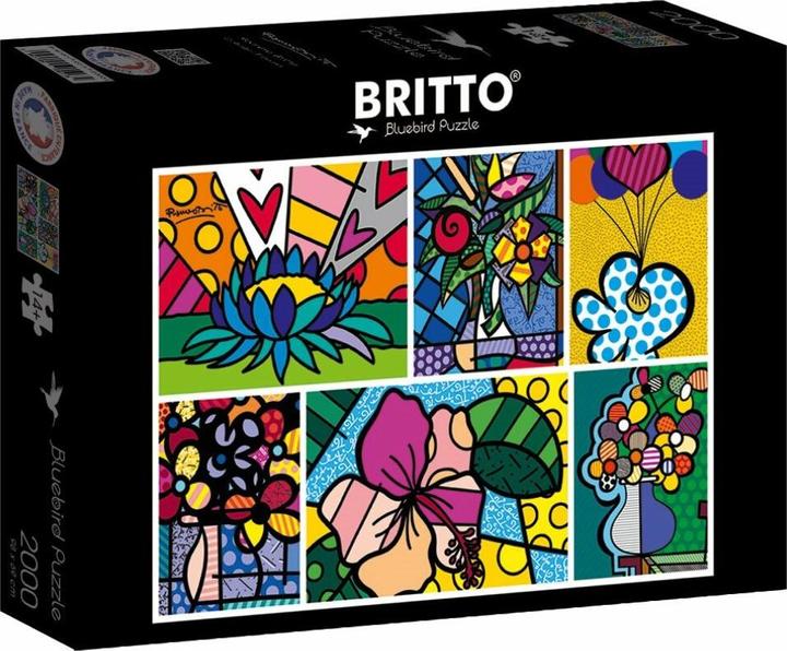 Actual product image Bluebird Puzzle Collage: Flowers 2000 pieces (2000 pieces)