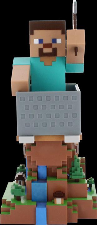 Exquisite Gaming Cable Guys R.E.S.T - Minecraft - Steve Support pour Téléphone et Manette (PS5)