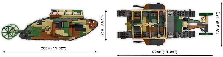 Actual product image Cobi Historical Collection Great War British Tank Brand I Male no C.19