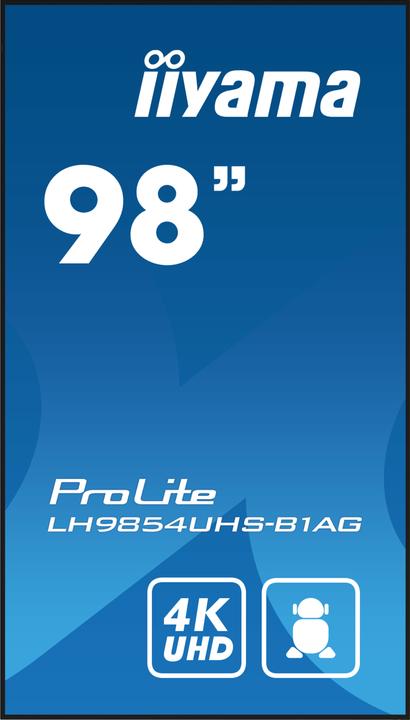 Actual product image iiyama ProLite LH9854UHS-B1AG (3840 x 2160 Pixels, 98")
