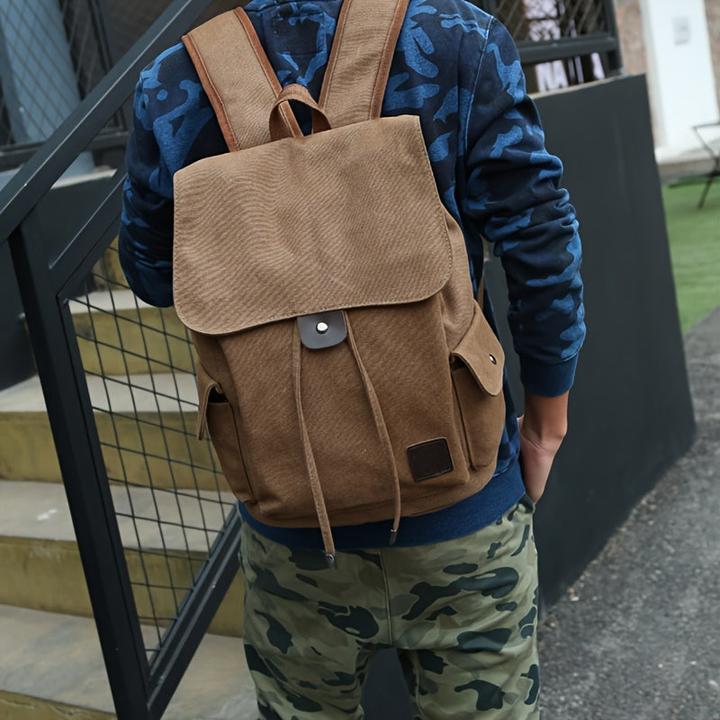 Image du produit Only-Bags.Store Sac à dos tendance à la mode, sac en toile décontracté, sac à dos de voyage de style universitaire