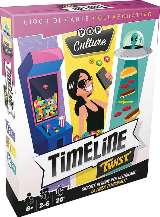 Image du produit Asmodée Timeline Twist - Pop Culture : Ed. Italiana (Italien)