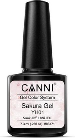 Produktbild Canni Gellack Sakura (Transparent, Glitz & Glamour, Gel-Effekt Nagellack)