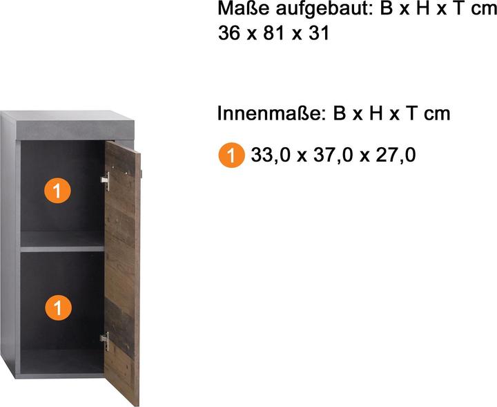 Image du produit Trendteam Cancun (36 x 31 x 81 cm)