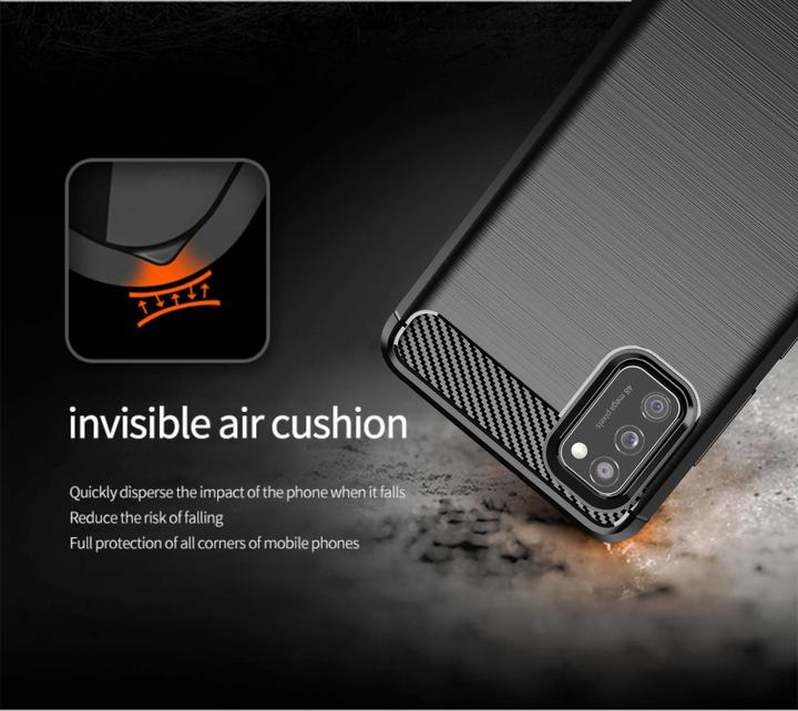 Produktbild Cadorabo TPU Ultra Slim carbon edelstahl Kombi Cover (Samsung Galaxy A41)