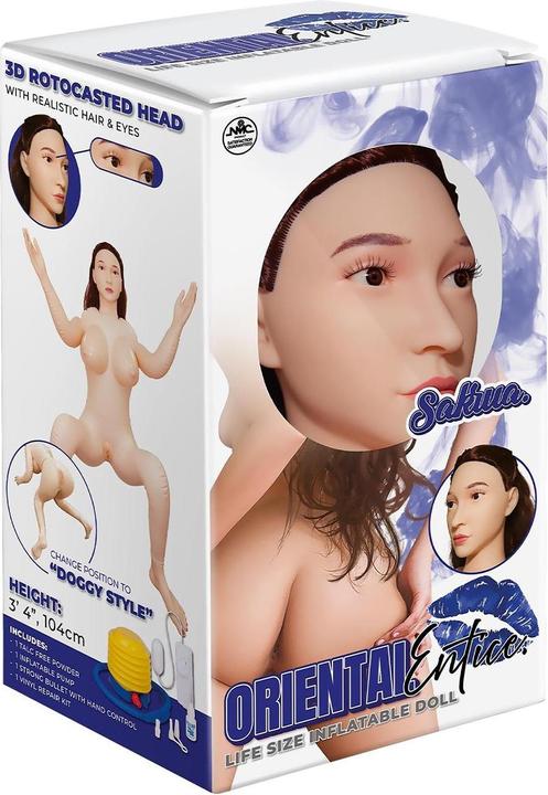 Produktbild NMC 104cm pvc inflatable sitting doll with asian face