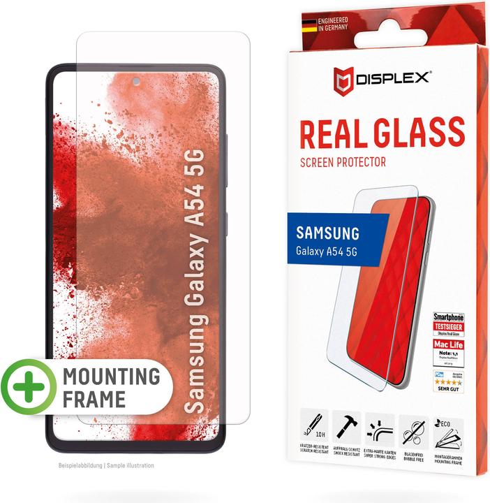 Actual product image Displex Real Glass, 2D Panzerglas (1 Piece, Samsung Galaxy A54 5G)