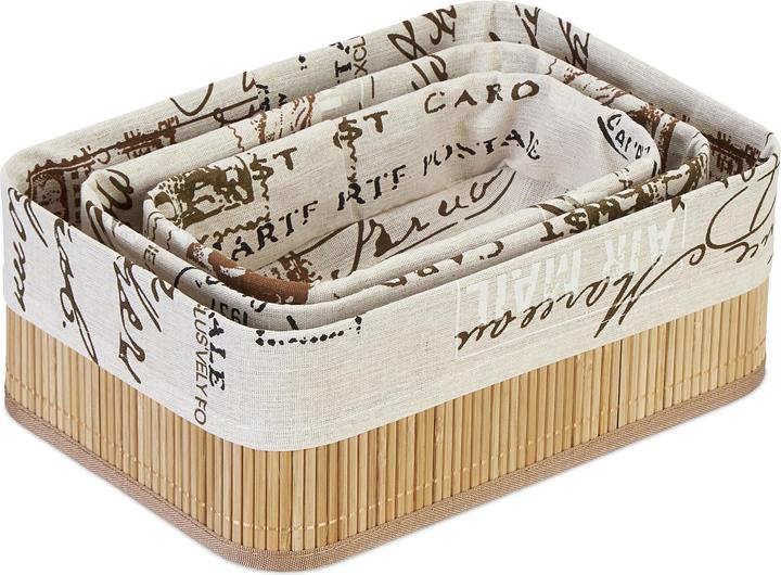 Actual product image Relaxdays 3x storage-basket (3 x, 32 x 22.5 x 12 cm)
