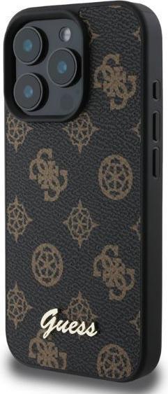 Immagine prodotto Guess GUHMP16LPGPYSK iPhone 16 Pro nero HC MagSafe PU Peony Script (Apple iPhone 16 Pro)