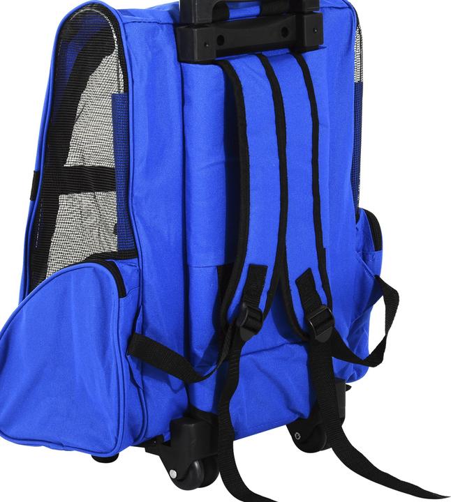 Produktbild PawHut 2 in 1 Hundetasche als Trolley oder Rucksack verwendbar (Hund, Atmungsaktiv)