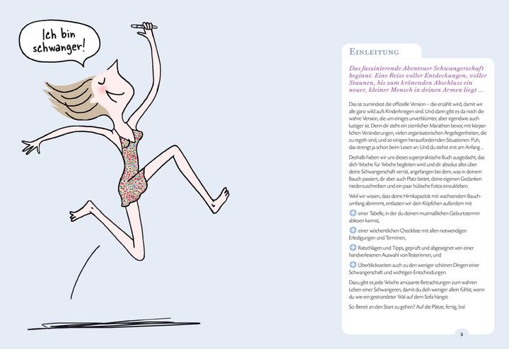 Actual product image Ganz schön schwanger. Dein Survival-Guide für 9 aufregende Monate (German, Frédérique Corre Montagu, 2021)