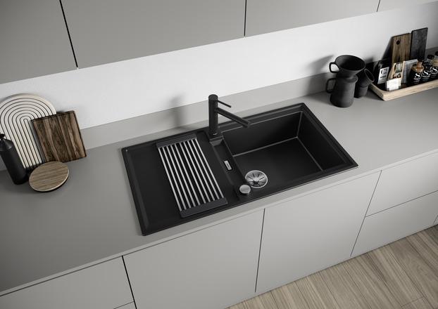 Produktbild Blanco ADIRA XL 6 S | SILGRANIT anthrazit | Einbauart: Einbau von Oben | reversibel | mit Ablauffern (Einbauspüle, 100 cm, 50 cm)