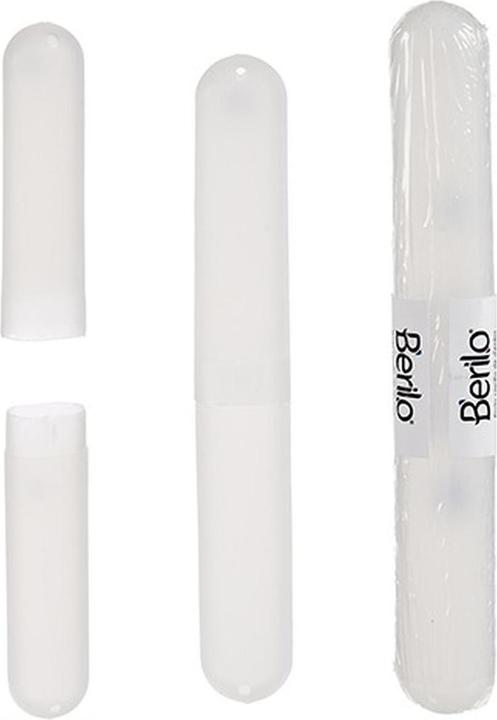 Produktbild Berilo Zahnbürstenhalter Durchsichtig Polypropylen 20 x 2 x 3 cm (24 Stück) (Zahnbürstenhalter)