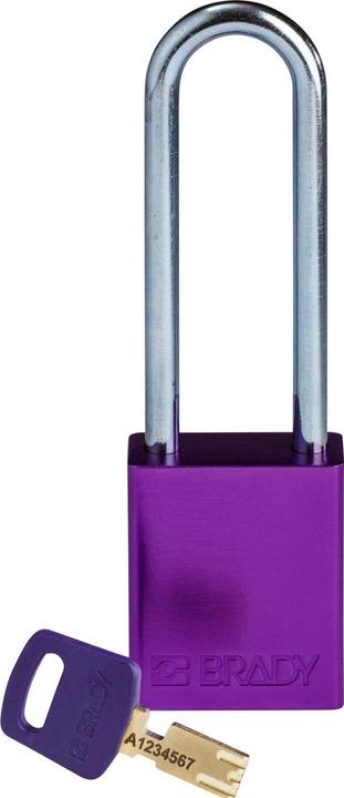 Actual product image Brady SafeKey aluminium lockout padlocks