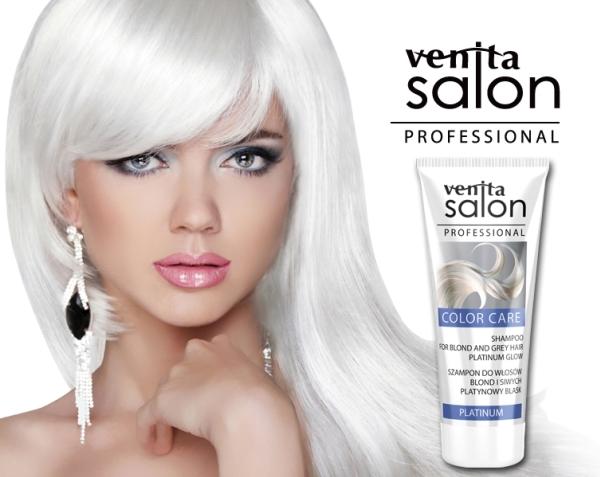 Produktbild Venita - Salon Professional Color Care Shampoo Forond And Oily Hair Platinium 200Ml (200 ml, Flüssiges Shampoo)