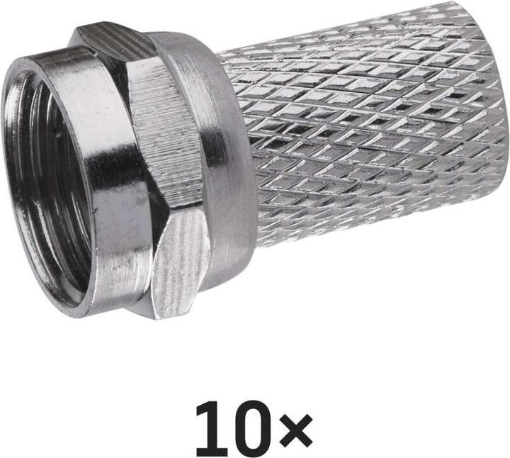 Image du produit Kontakt Connecteur F pour câble coaxial CB50, CB100, 10 pcs. (Câble d'antenne)