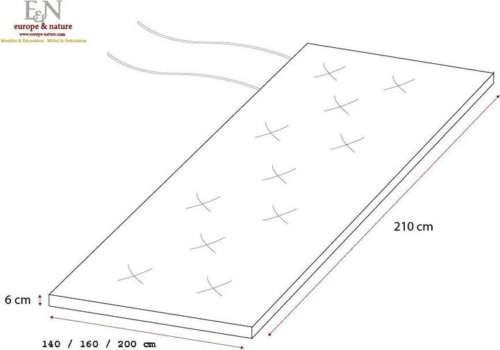 Immagine prodotto Europe & Nature Shiatsu (200 x 210 cm, Nucleo naturale)