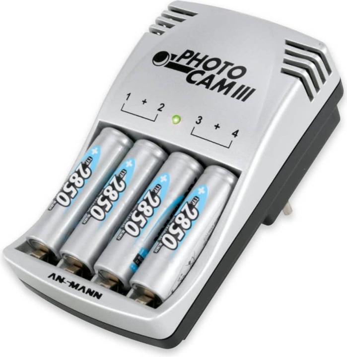 Actual product image Ansmann Photocam III (4 pcs., AA, 2850 mAh, Battery + charger)