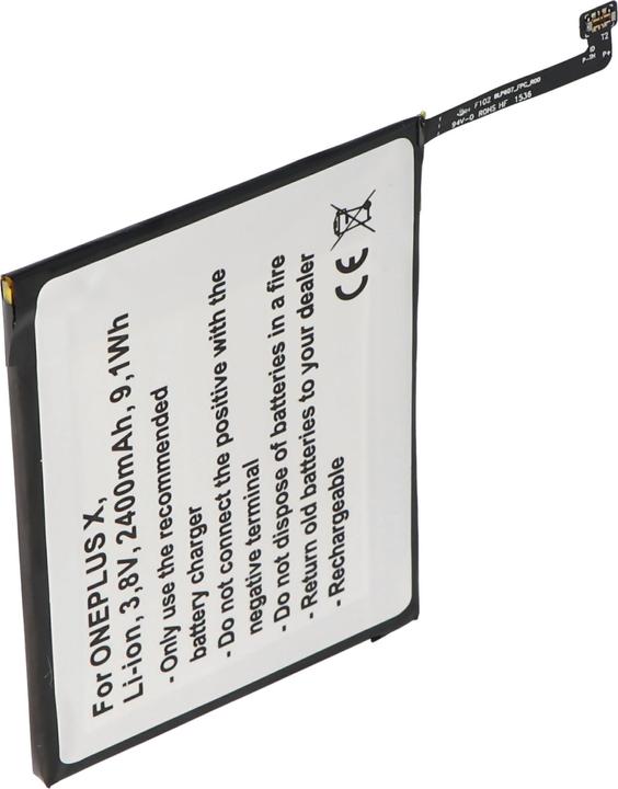 Produktbild AccuCell Akku ONEPLUS X Akku E1000, X OPPO A30, A30 Dual SIM TD-LTE, BLP607