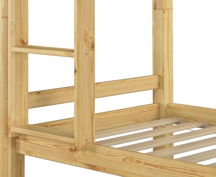 Produktbild Erst-Holz Stockbett Etagenbett Kinderzimmer Kiefer + Rollrost 90x200 Hochbett Kinderbett 60.09-09 (90 x 200 cm)