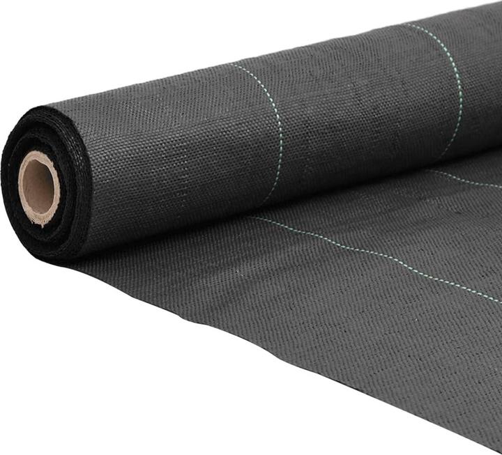 Produktbild VidaXL Unkrautvlies Gartenvlies Bodengewebe Unkrautfolie Schwarz 0,5x200m PP