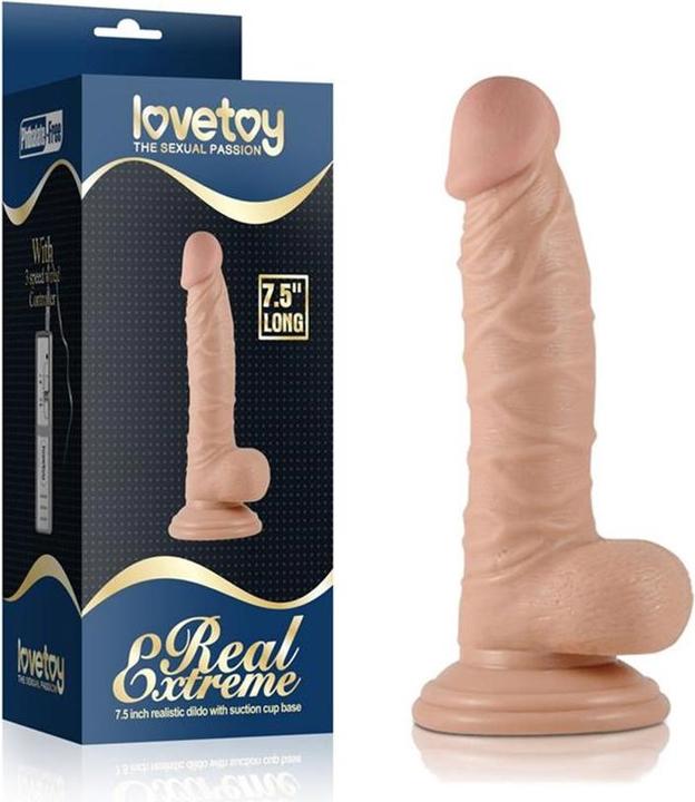 Lovetoy Dildo Real Extreme 7.5"