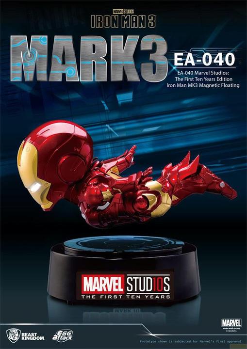 Produktbild Beast Kingdom Iron Man 3 Egg Attack Schwebe-Modell Iron Man Mark III 16 cm