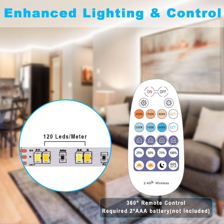 Image du produit Lumina Swiss Smart LED (Blanc neutre, Blanc chaud, Blanc froid, 700 cm, Intérieur)