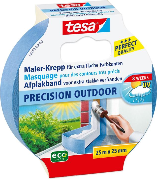 Actual product image tesa Malerkrepp OUTDOOR, Malerband für den Aussenbereich (25 mm)