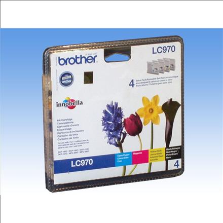 Produktbild Brother LC-970VALBPDR BK/C/M/Y BLISTER INK PACK (M, C, Y, BK)
