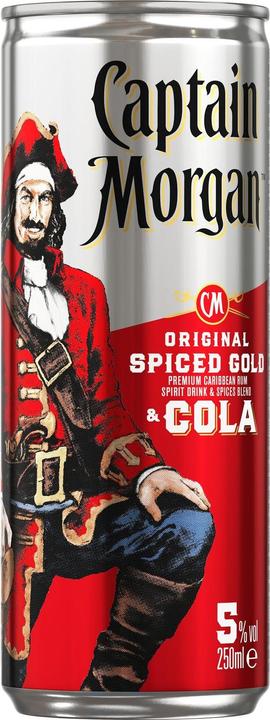 Produktbild Captain Morgan Spiced Gold & Cola (1 x 25 cl)