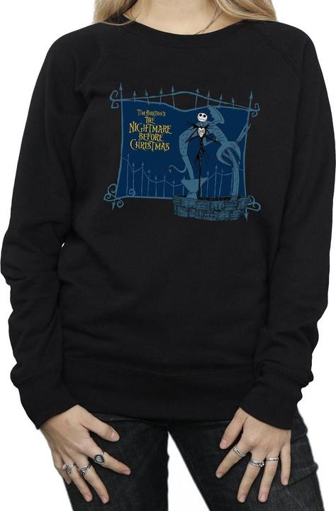 Actual product image Disney Womens/Ladies Nightmare Before Christmas Jack And The Well Sweatshirt (XXL)