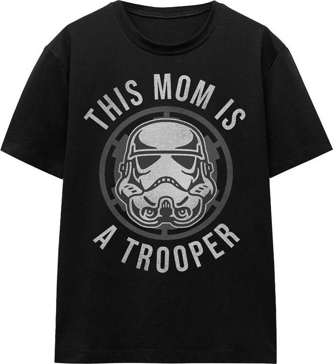 Actual product image Star Wars Unisex Adult Mom Is A Trooper Mothers Day T-Shirt (XL)
