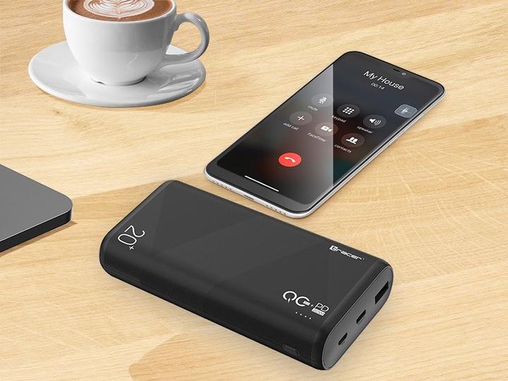 Produktbild Tracer Akku 20000mAh QC3.0-PD20W (20000 mAh, 20 W, 74 Wh)