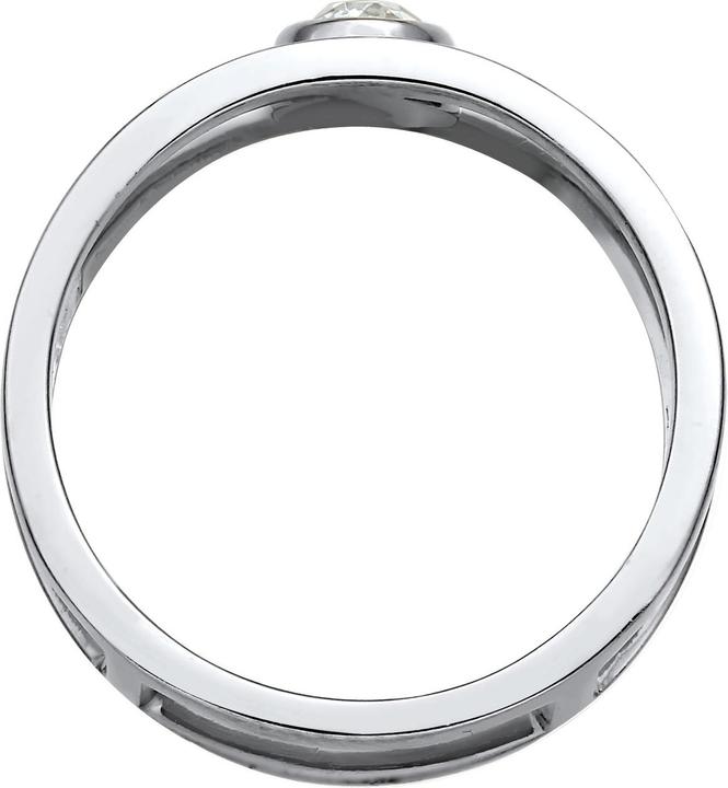 Actual product image Elli Crystal Ring, Solitaire Ring (56, 925 Silver)