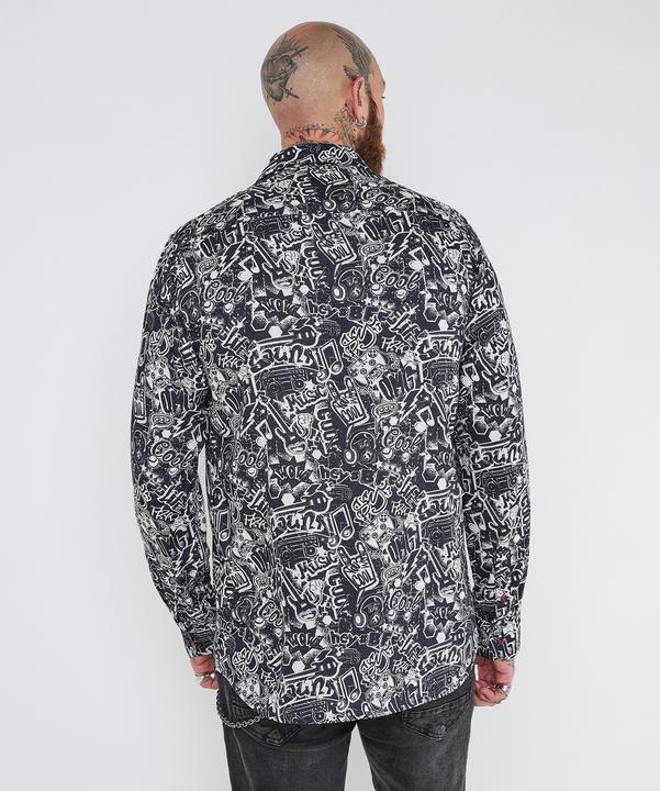 Actual product image Joe Browns Comic Print Graphic Long Sleeve Shirt (M)