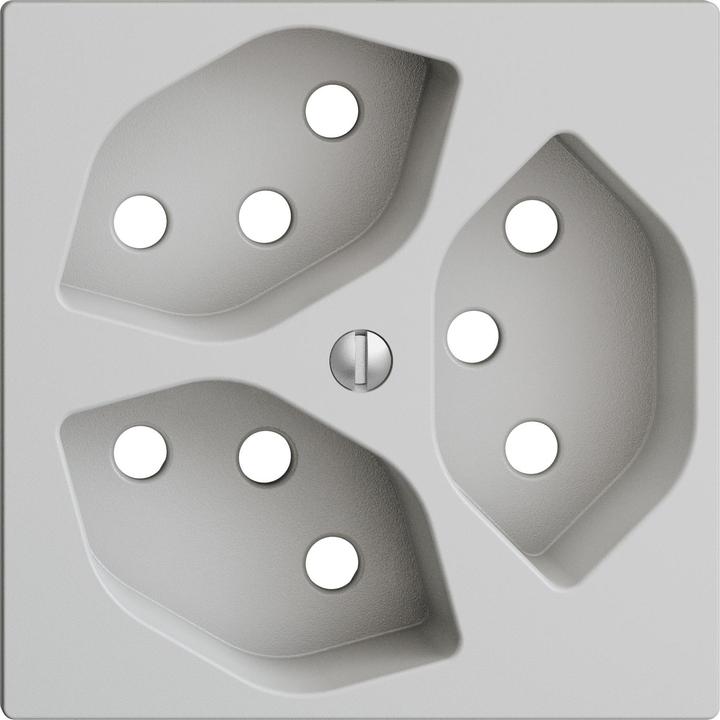 Image du produit Feller Kit de cache prise 3xT13 K gris clair