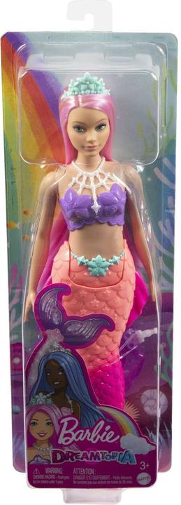 Actual product image Barbie Dreamtopia mermaid doll (curvy, pink hair), toys from 3 years old