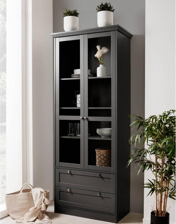 Image du produit Homestyle4u Vitrine Highboard (80 x 200 x 45 cm)